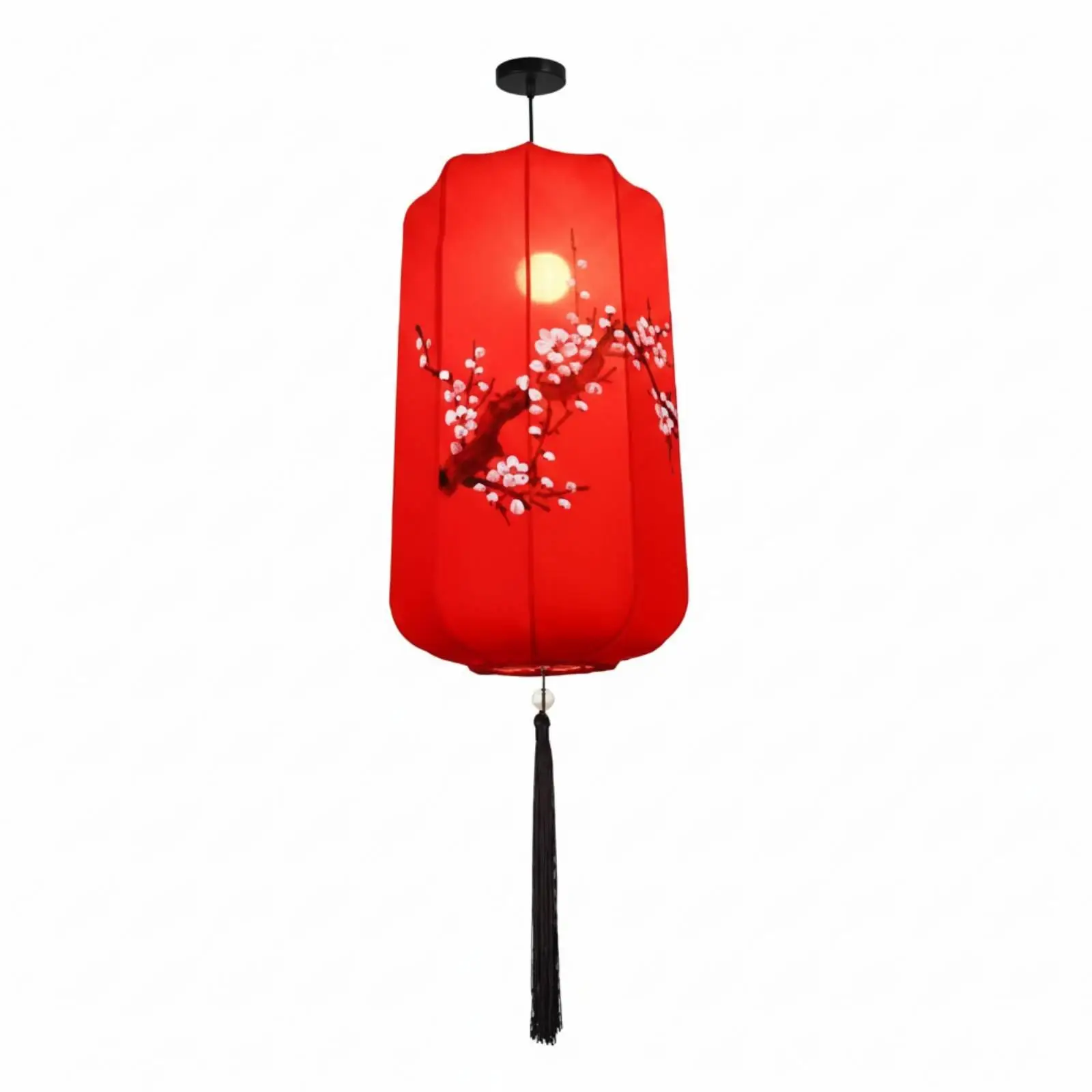 Decorative Fabric Lantern Classic Handcrafted Pendant Light for Wedding Festival and Home Use