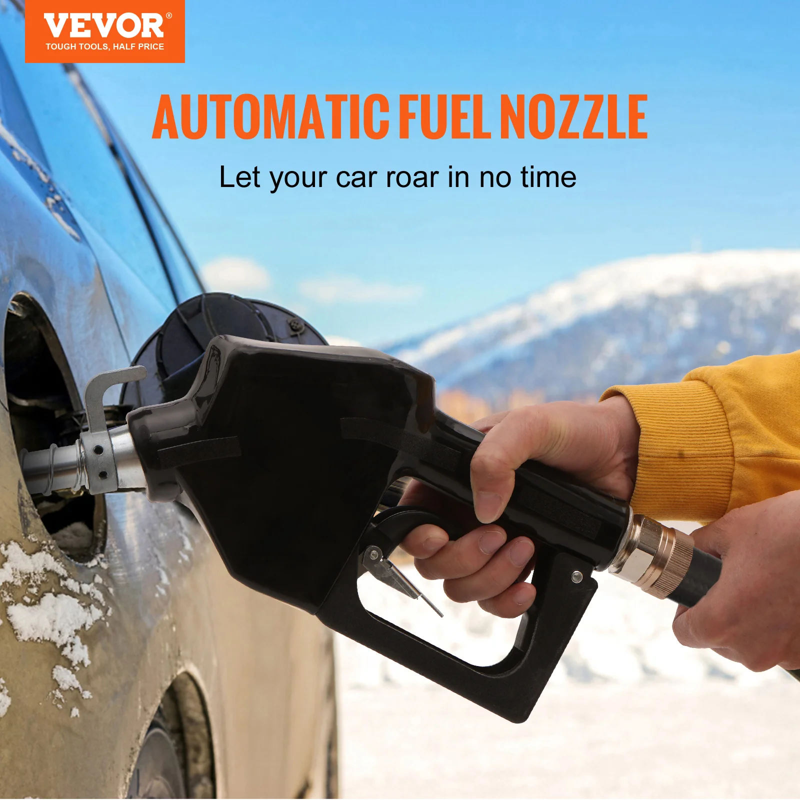 VEVOR Automatic Fuel Nozzle,16 GPM Max Flow Rate, Auto Shut Off, for Gasoline Diesel Kerosene Biodiesel Refilling