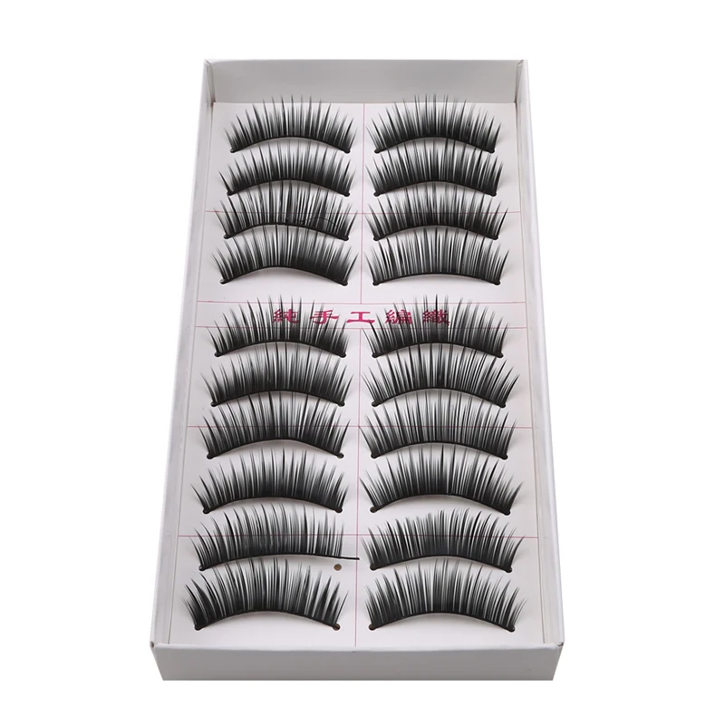 10 Pairs Natural False Eyelashes Fake Lashes Long Makeup 3d Mink Lashes Extension Eyelash Mink Eyelashes Beauty Extensions Tools