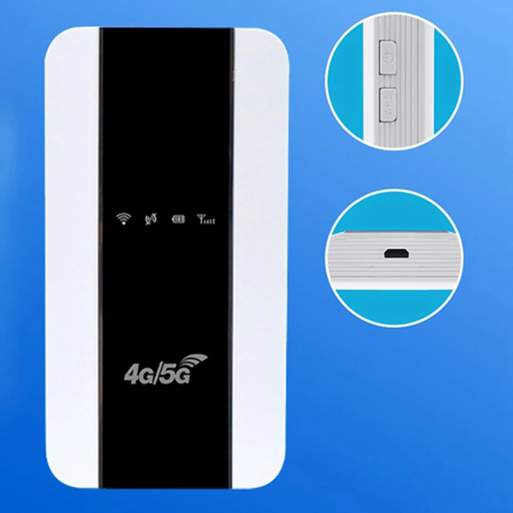 4G Wifi Router Portable MiFi Supports 4G/5G SIM Card 150Mbps WiFi Router Car Mobile Hotspot Router(America)