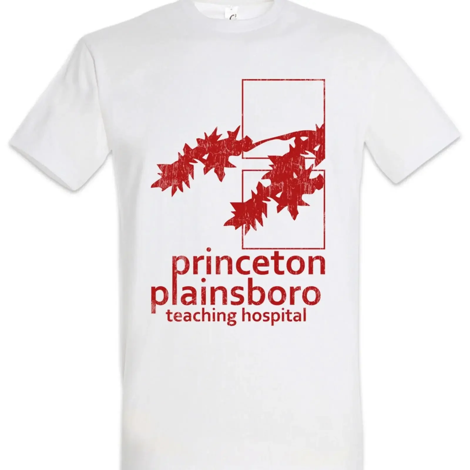 Princeton Plainsboro T Shirt Dr Doctor Logo Symbol House Sign Hospital Cameron vintage Washed Breathable streetwear