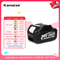 Kamolee 18V 6000mAh Lithium Ion Battery BL1860 Hand Drill Battery Power Tool Kamolee Tool Universal Battery
