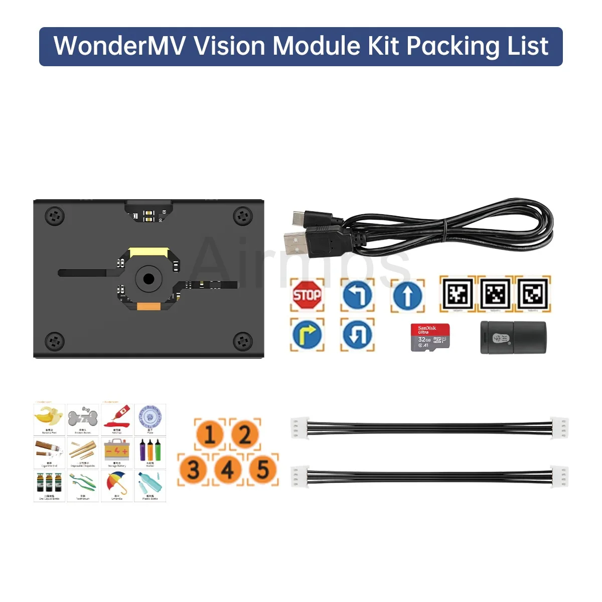 K210 WonderMV Vision Recognition Module AI Intelligent Camera Python Development Board CanMV Sensor STM32 Raspberry Pi Arduino