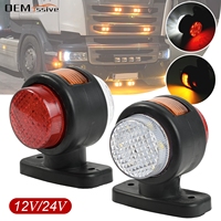 Red White Amber LED Side Marker Light Assembly Front Rear Indicator Lamp 12V 24V Position Light Trailer Truck Caravan Van Lorry