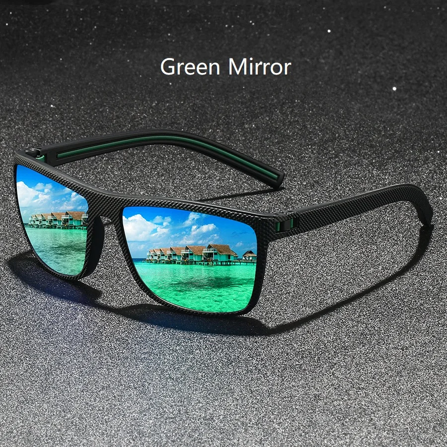 Vintage Quadratische Sonnenbrille Modische Markendesigner-Sonnenbrillen für Männer und Frauen zum Autofahren und Angeln – Detail 7