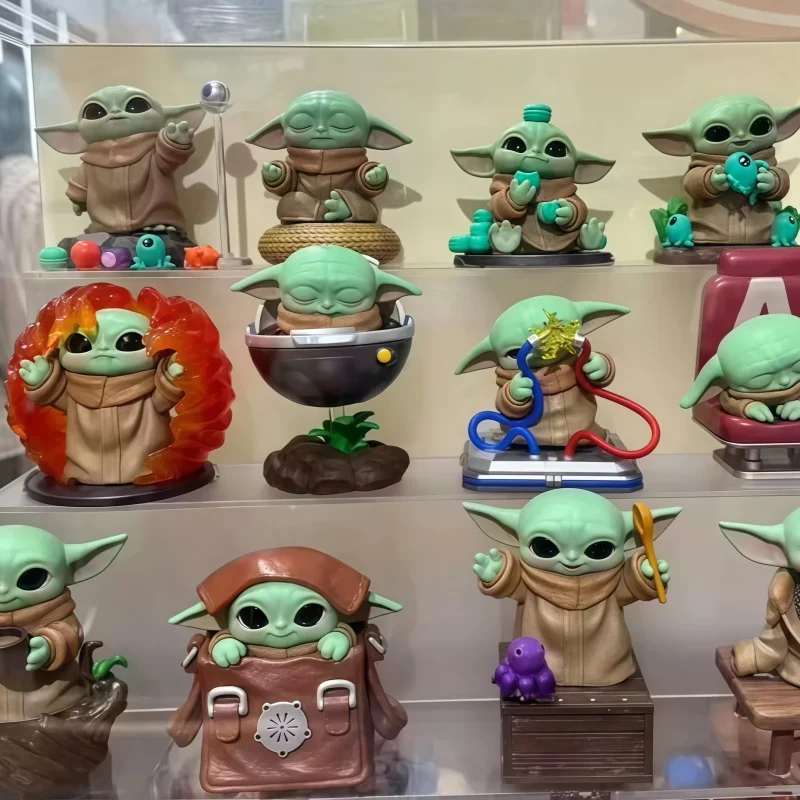 

Pop Mart X Star Wars Grogu Little But Powerful Series Blind Box Figure Cute Chibi Bobblehead Design With Collectible Gift