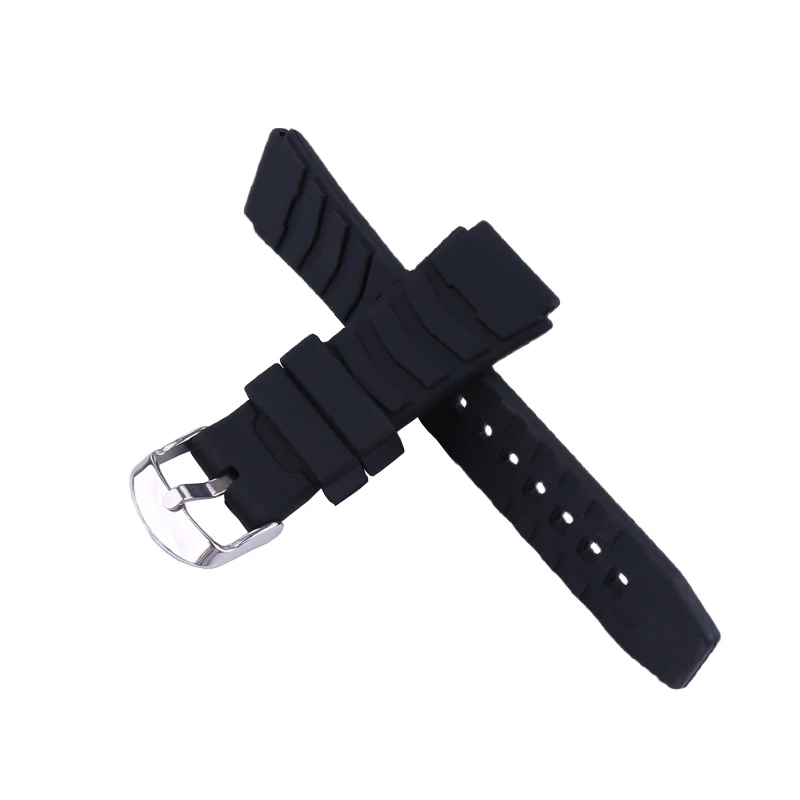 Men's silicone watch strap accessories compatible for Casio PRG-80 PAG-80 PRW-1000 PRW-1100 women rubber sports wristband buckle