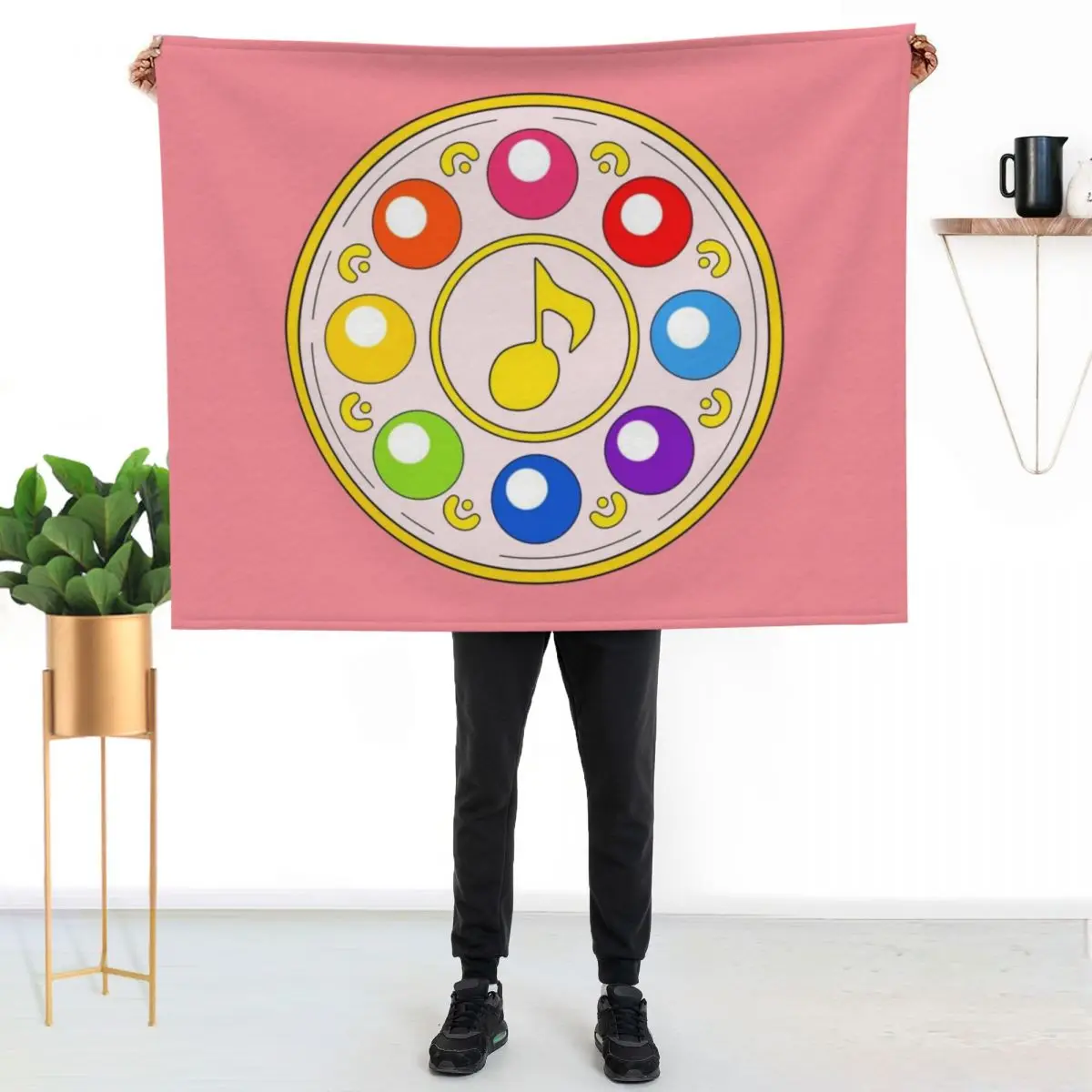 

Magical Doremi -Rhythm Tap/Minarai Tap Throw Blanket Lightweight Warm Blanket for Indoor Outdoor Use