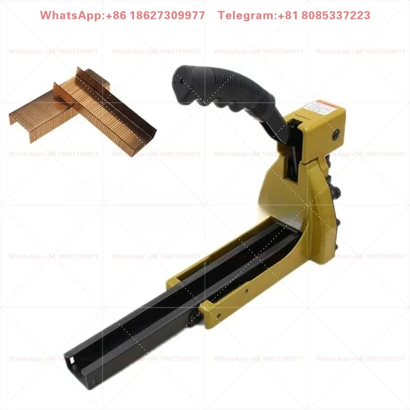 Handheld Manual Carton Closing Stapling Machine Durable Box Sealing Stapler with Box Staples for Express Warehouse Packaging