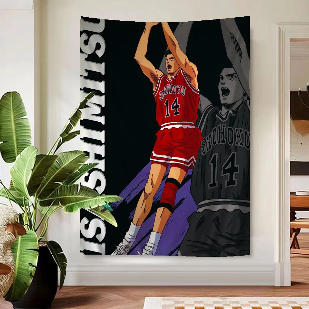 Anime S-SLAM DUNK Gedrukt Groot Wandtapijt Indiase Boeddha Wanddecoratie Hekserij Boheemse Hippie Decor Deken