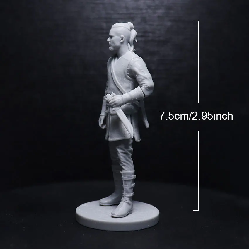 1/24 7.5cm  Resin Model Swordsman Unpainted 1/24 7.5cm  Figurine 782