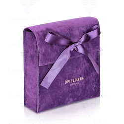 Wholesale gift perfume underwear Swimsuit packaging envelope pouch custom logo Luxury bow-knot cosmetic bag