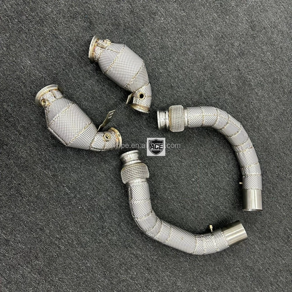 Rytan 304 Edelstahl Valvetronic Flow Gerade Auspuffrohre Downpipe Auspuffanlage für BMW M5 F90 4.4T Leistungs-Upgrade – Detail 7