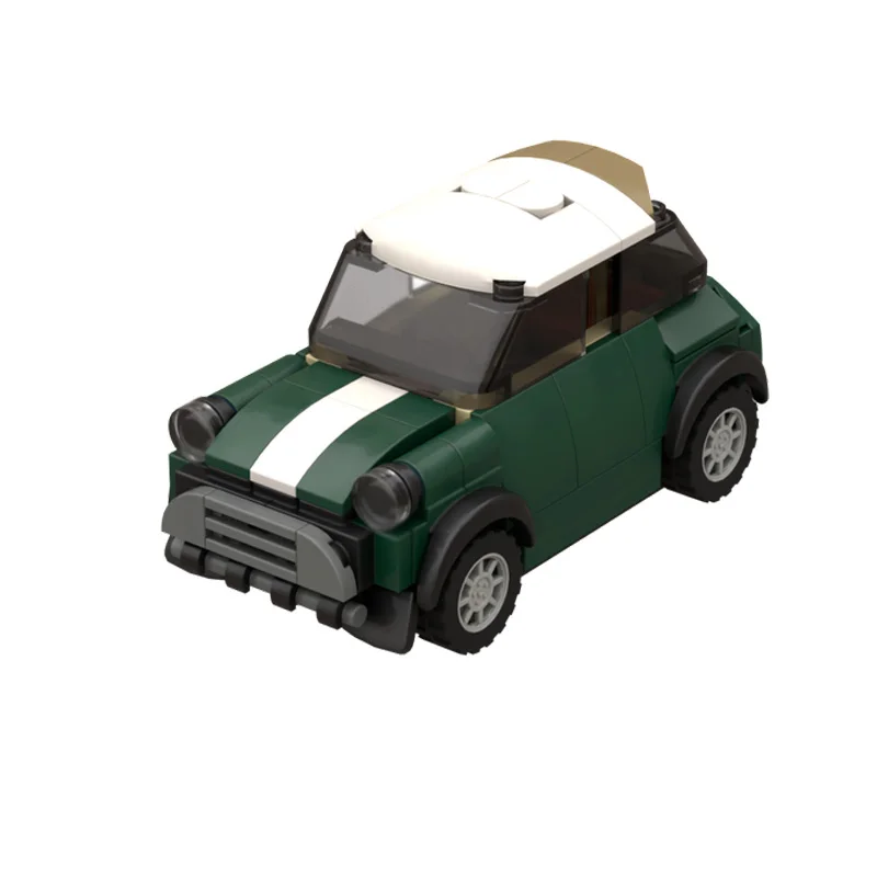Speed Racing Car Model MOC Building Bricks Luxury Compact Sedan Modular Technology Children Holiday Gifts Assemble Toys Suit