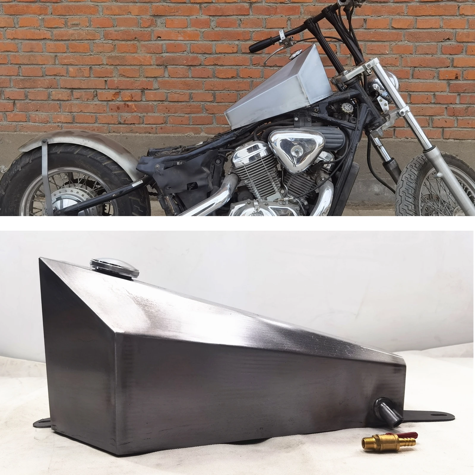 For Honda Steed 12 L Motorcycle Petrol Gas Fuel Tank