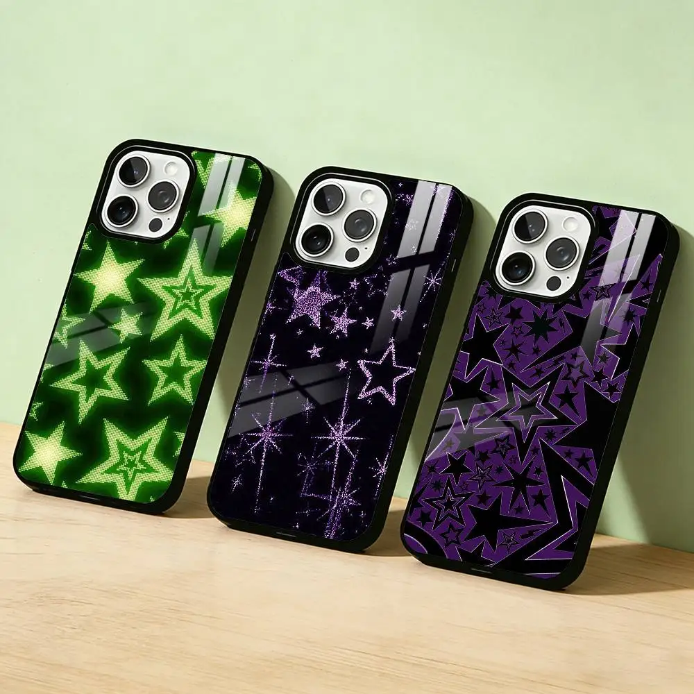 

AAA Creative Star Phone Case Color Silver Shell For IPhone 17 16 15 14 13 12 11 Pro Max Plus