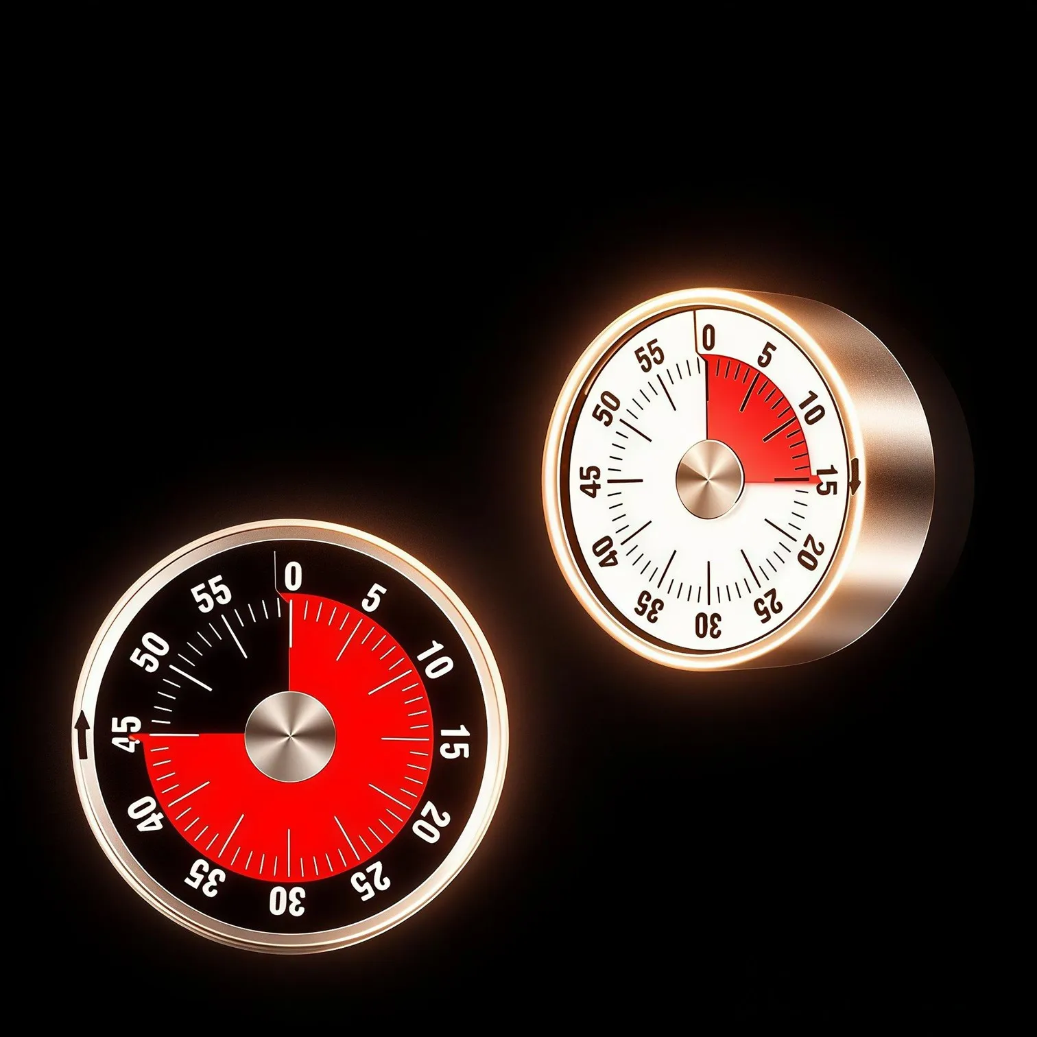 Manual Mechanical Power Source Kitchen Timer Magnetic Suction Back Cooking Reminder 60db Ringtone Alarm 60min Clock for Fitness