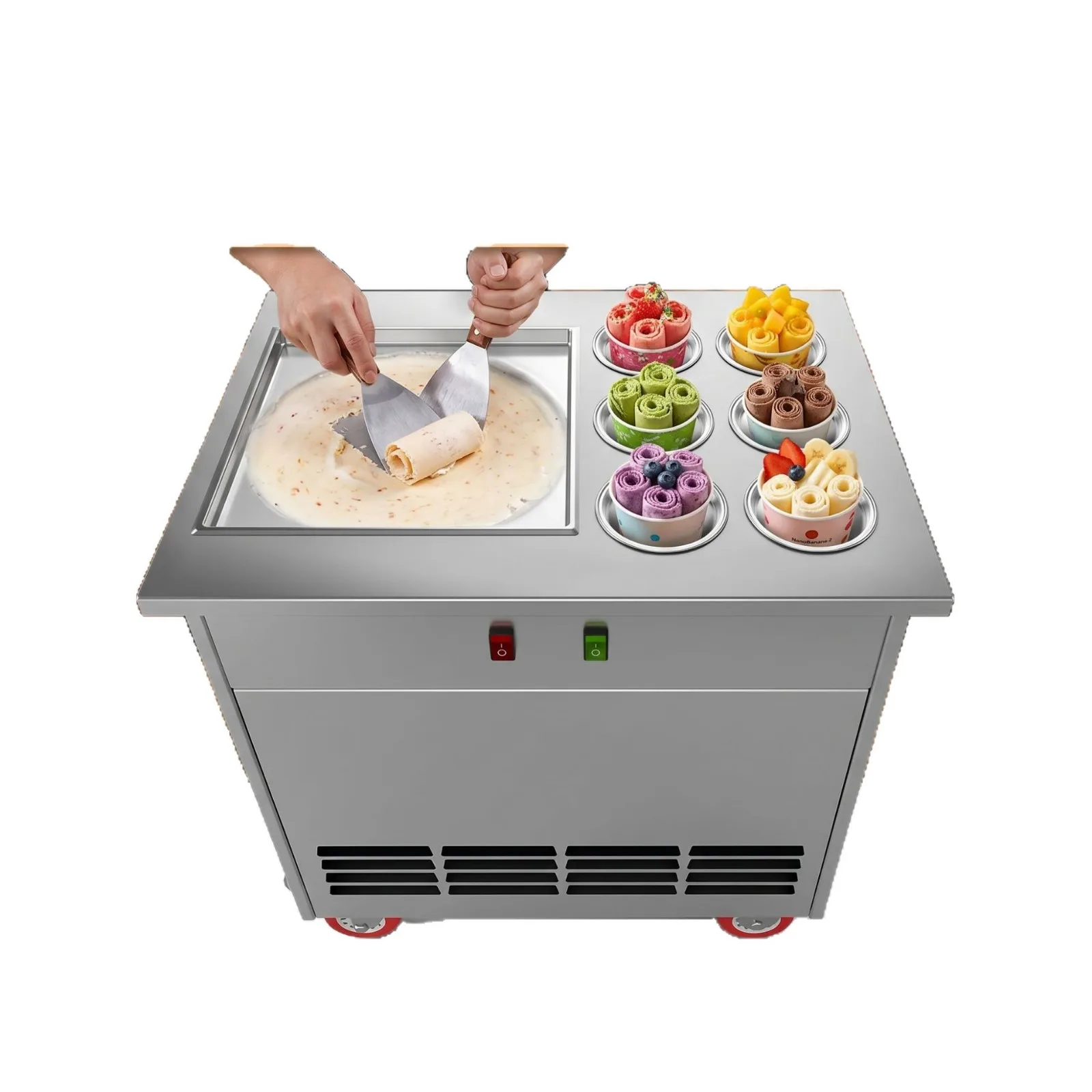 CX Commercial Fried Ice Machine Multifunctional Fried Yogurt Machine Milk Tea Shop Night Market Stall
