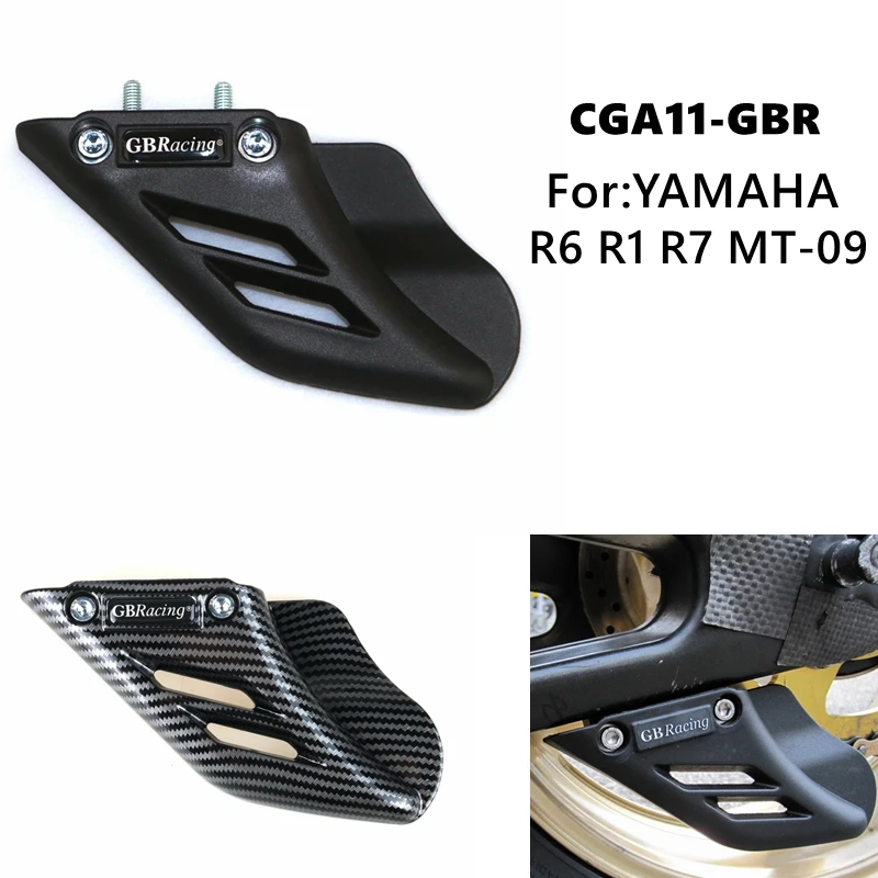 GB Racing  Lower Chain Guard Shark Fin  For YAMAHA R1 R6 R7 R3  MT-09 MT-03 MT-07 FZ1 FZ8