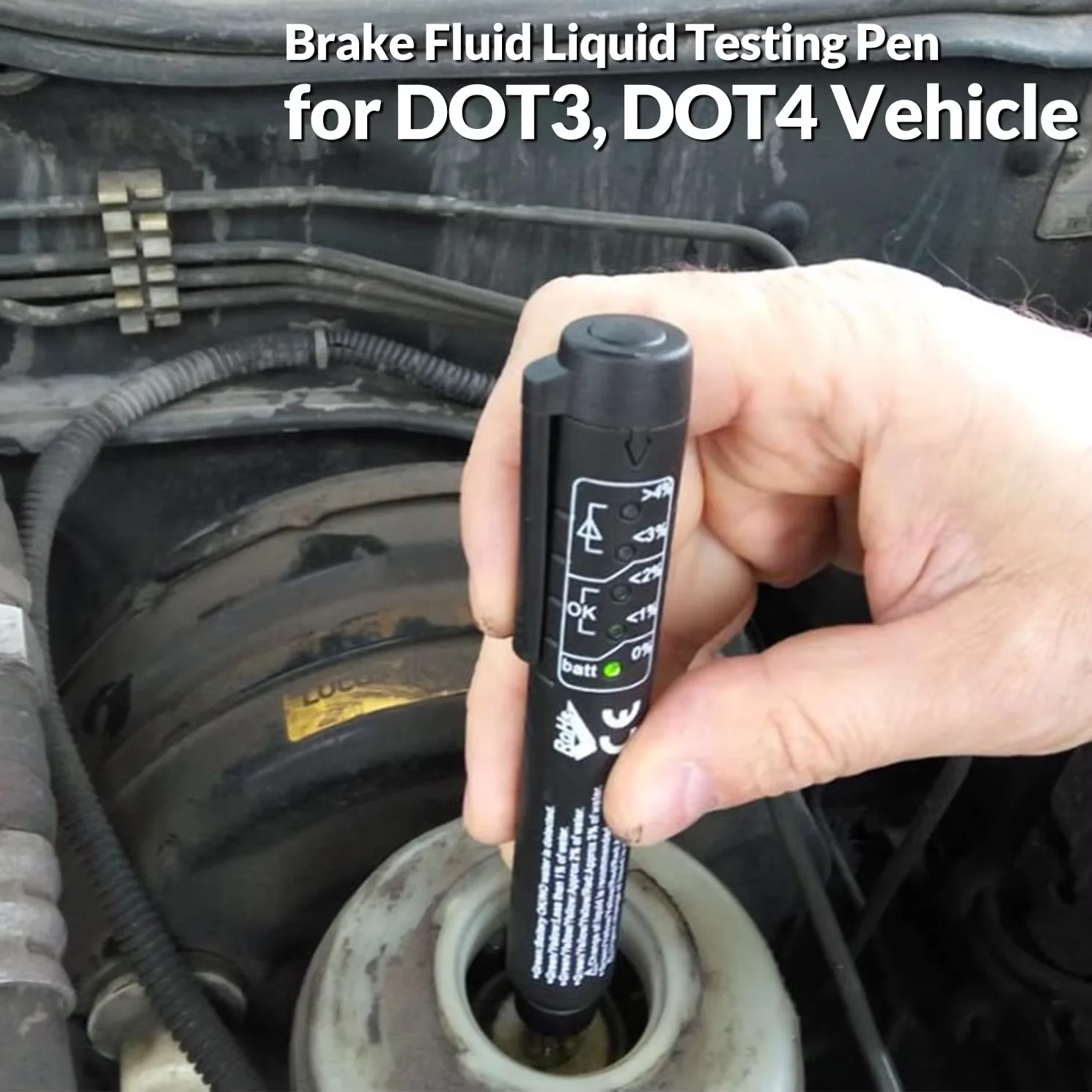 Universal Brake Fluid Tester Accurate Oil Quality Diagnostic Tools LED Indicator Liquid Testing Pen Automotive Brake Oil tester