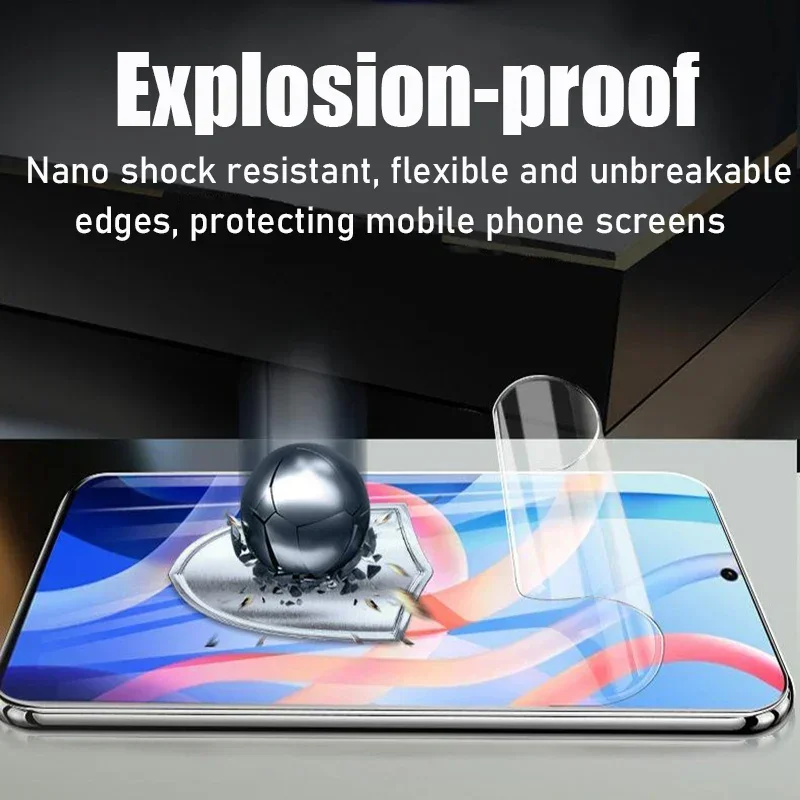 5PCS Hydrogel Film For Xiaomi Redmi Note 11 12 8 9 10 13 Pro 5G Screen Protector For Redmi Note 10S 11S 12S 9T 10T Soft Film