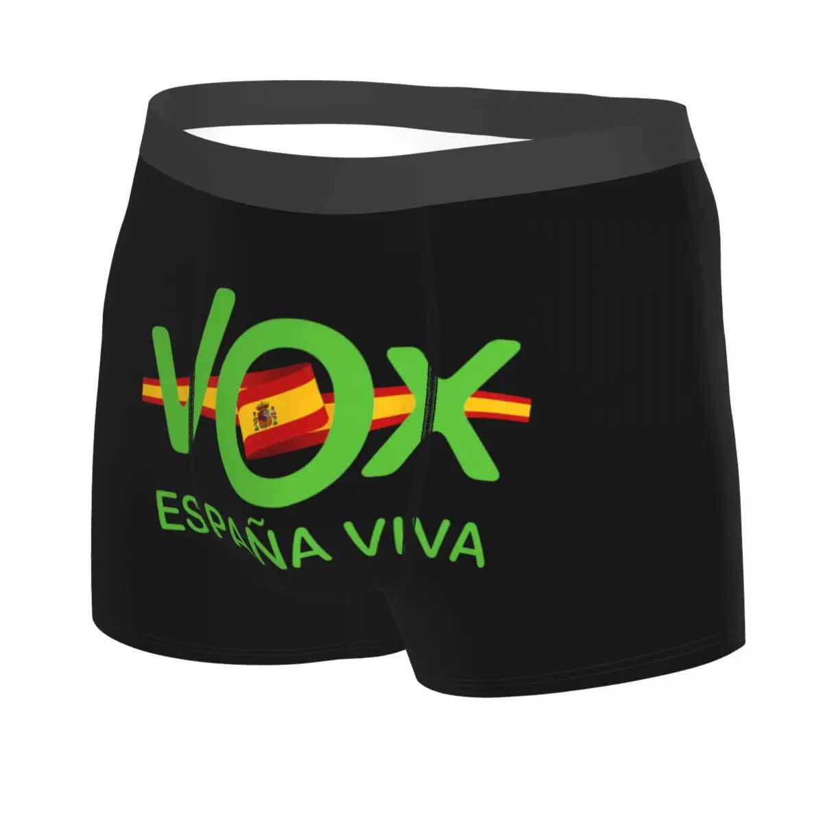 Espana Viva Vox Underwear Male Sexy Print Customized Spain Flag Boxer Shorts Panties Briefs Soft Underpants