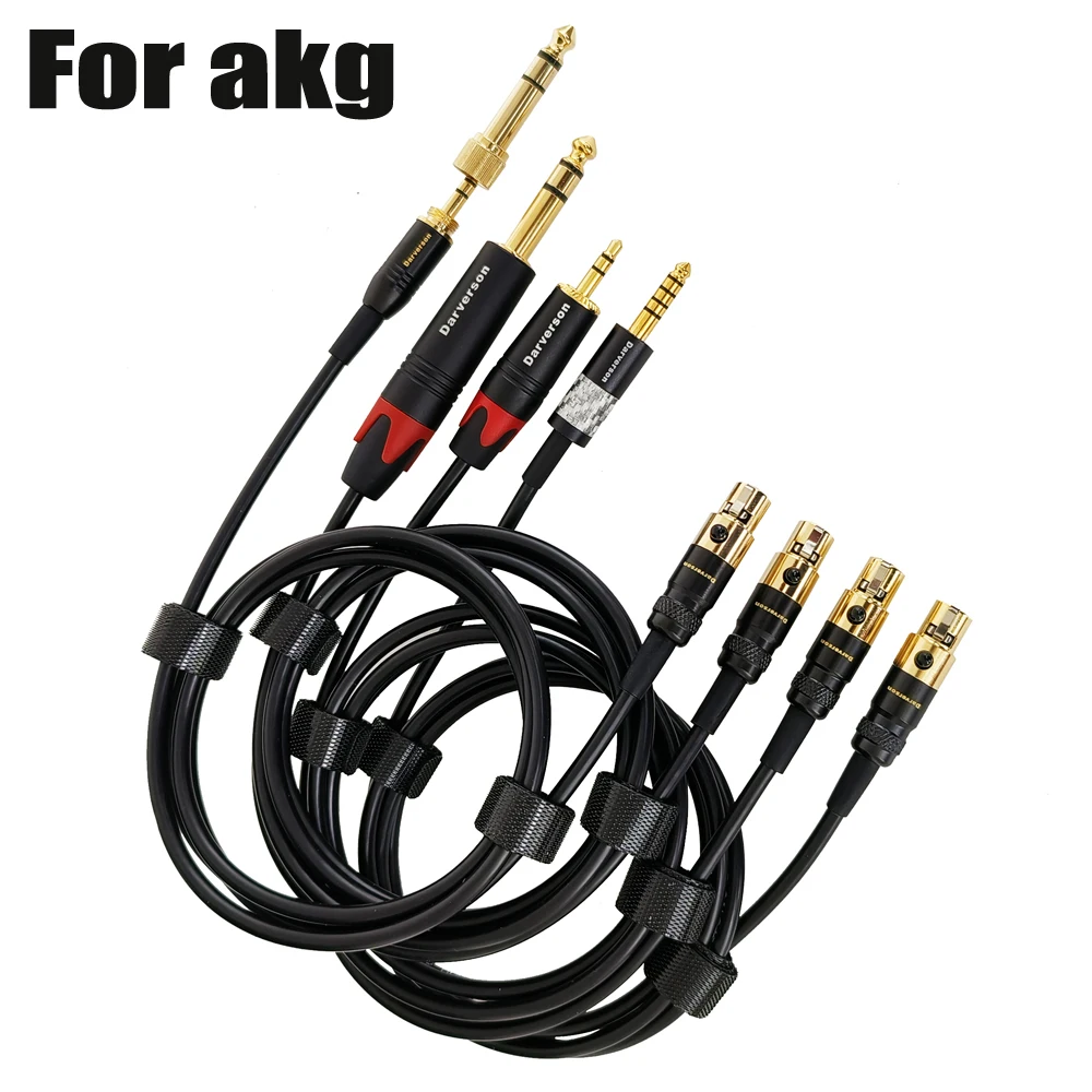 TA3F 3-pin Mini xlr to 1/4 3.5mm 1/8 4.4mm Headphone Cable For AKG K240 K240S K141 K171 K181 Q701 K702 K712 K271