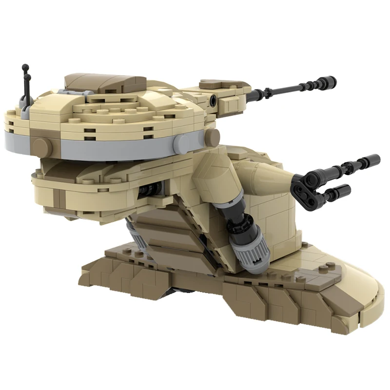 709PCS MOC-238615 AAT Armored Assault Tank Space Wars Ruimteschip Vechter Film Scène Model Bouwstenen Bricks Speelgoed Kits Gift