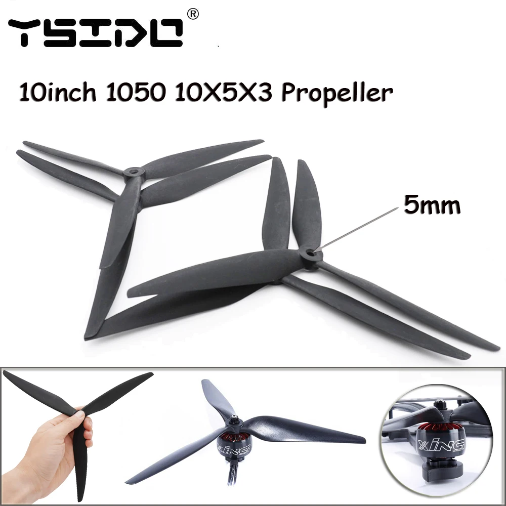 RC Propeller 1050 10X5X3 Glass Nylon Fiber Propeller 5.0mm for Multirotor 10