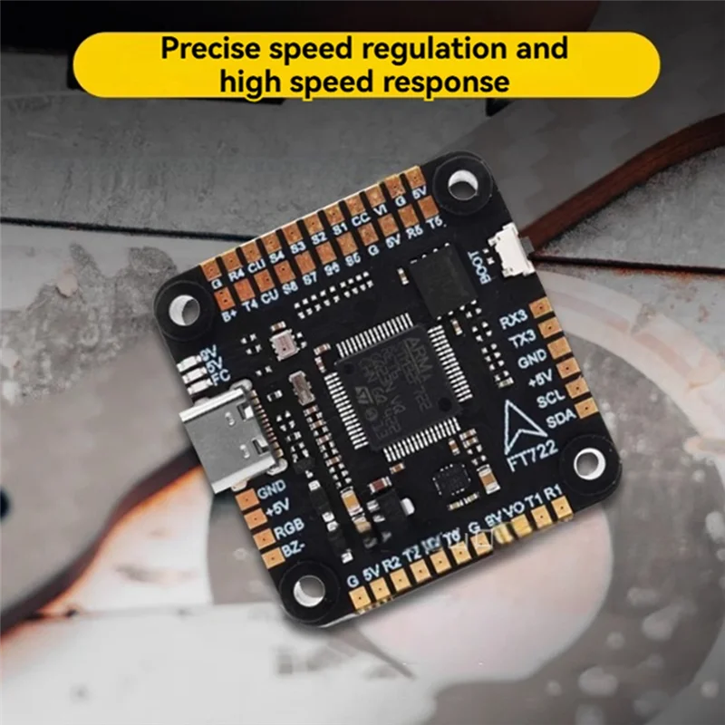 

SQPP-F722X8 PRO FPV Flight Controller Onboard ICM42688 Gyroscope Dual BEC 30.5X30.5Mm For RC FPV Drone