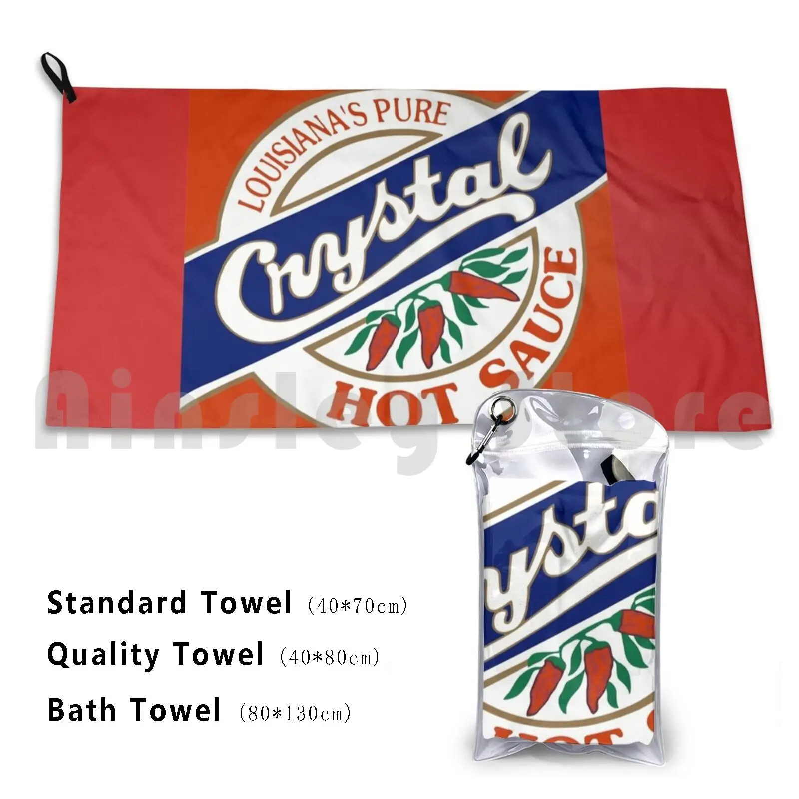 Towel Crystal 3279 Louisiana Food Kitchen Peppers Condiment