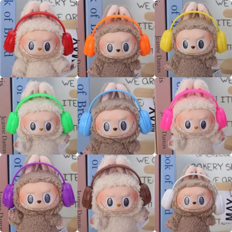 Mini Kunststoff Kopfhörer Für 17cm Puppe Headset Dekoration Kopfhörer Mode DIY Puppe Zubehör Geschenk