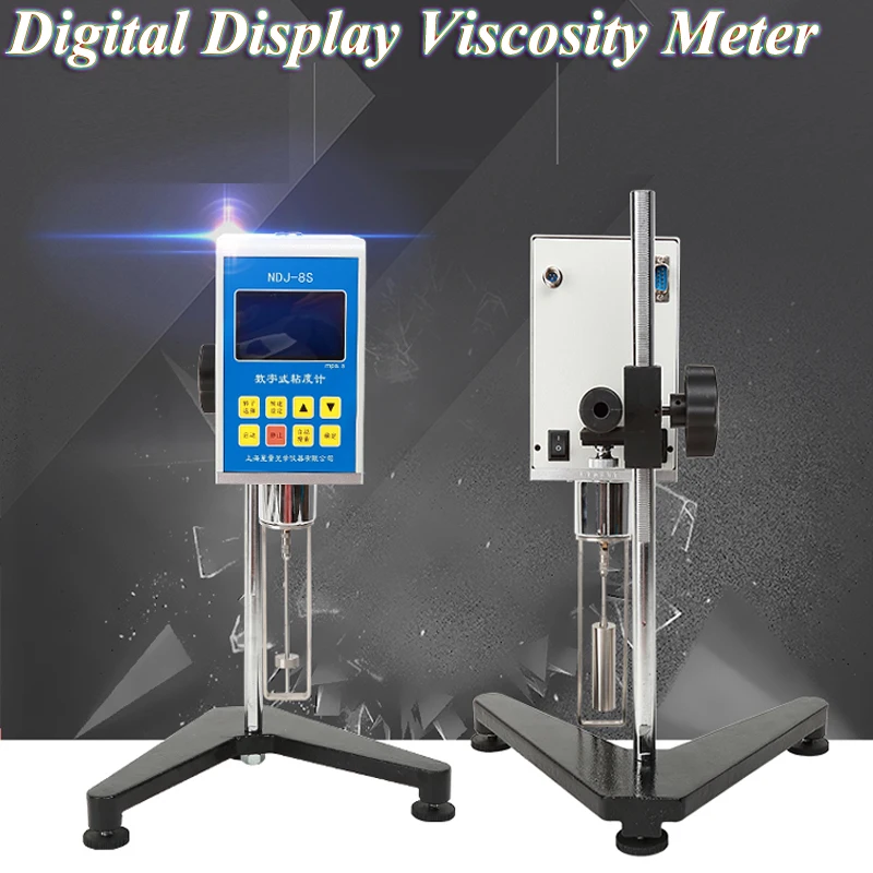 

220V Digital Viscometer Portable Rotating / Paint / Pointer Viscometer With 10-2000000 mPaS NDJ-8S