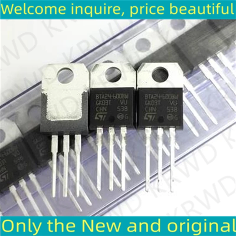 

5PCS BTA24-600BW New and Original Chip IC BTA24-600BWRG BTA24-600 TO-220