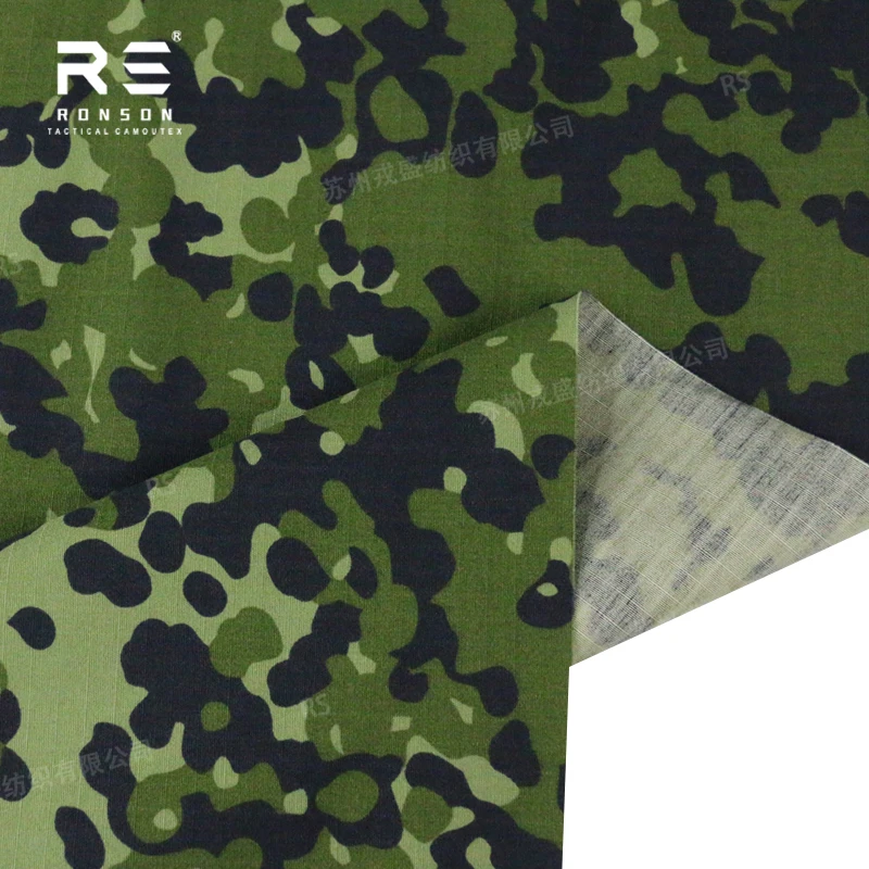heißer Verkauf 50 % Nylon 50 % Baumwollstoff Dänemark Camo