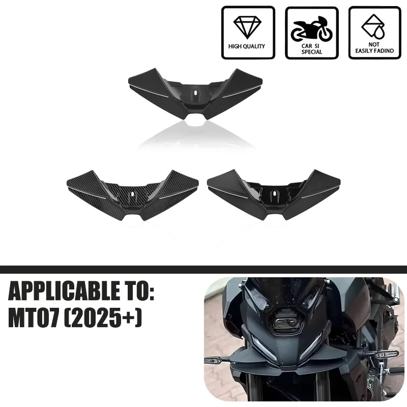 

Передний спойлер для мотоцикла YAMAHA MT-07 MT07 MT 07 2025, прижимная сила, аэродинамические обнаженные крылышки, дефлектор переднего обтекателя