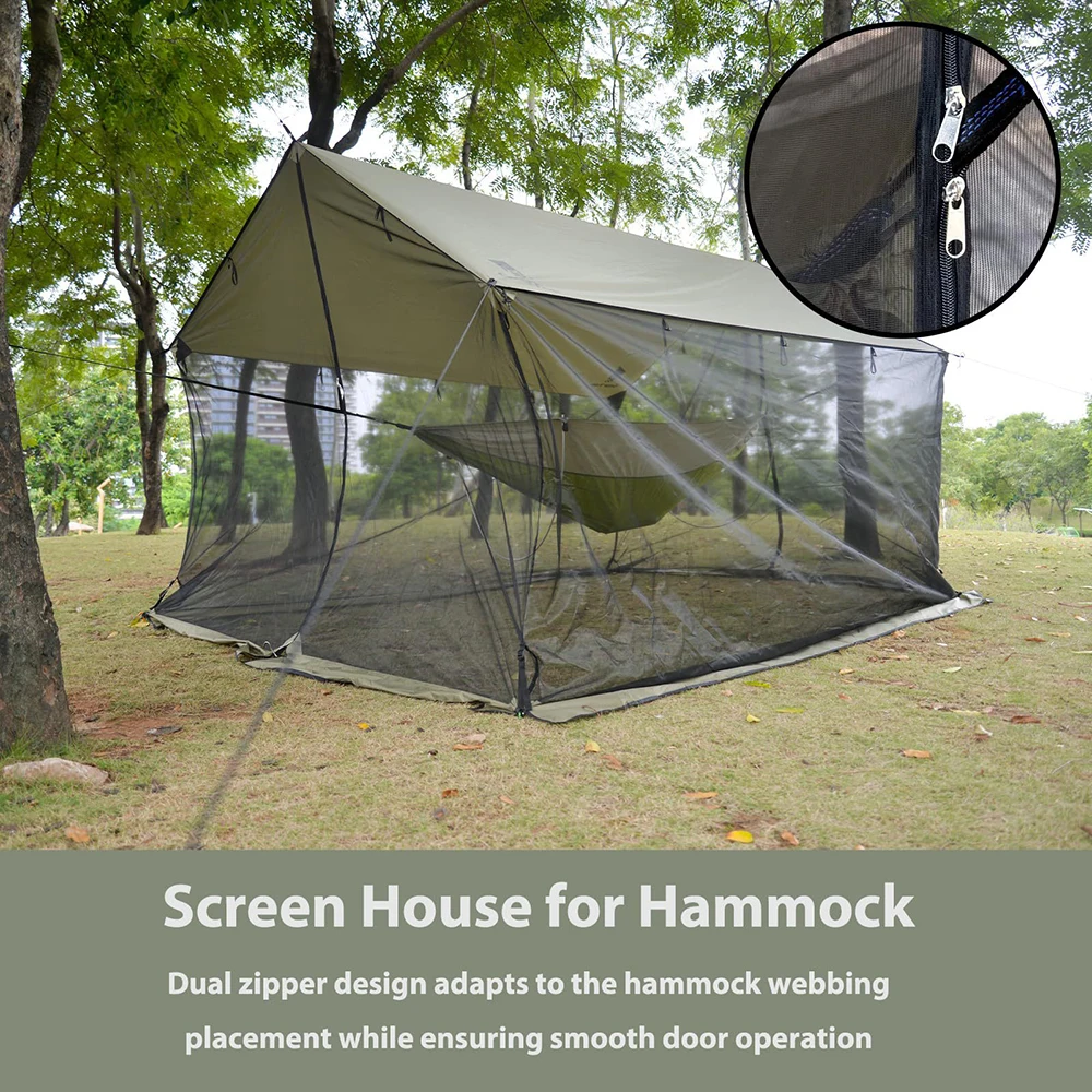 

‌XL Camping Tarp Shelter-Rainproof & Bug-Proof Sun Shade Canopy Oversized Picnic Shelter For Family Picnic 190T Ripstop