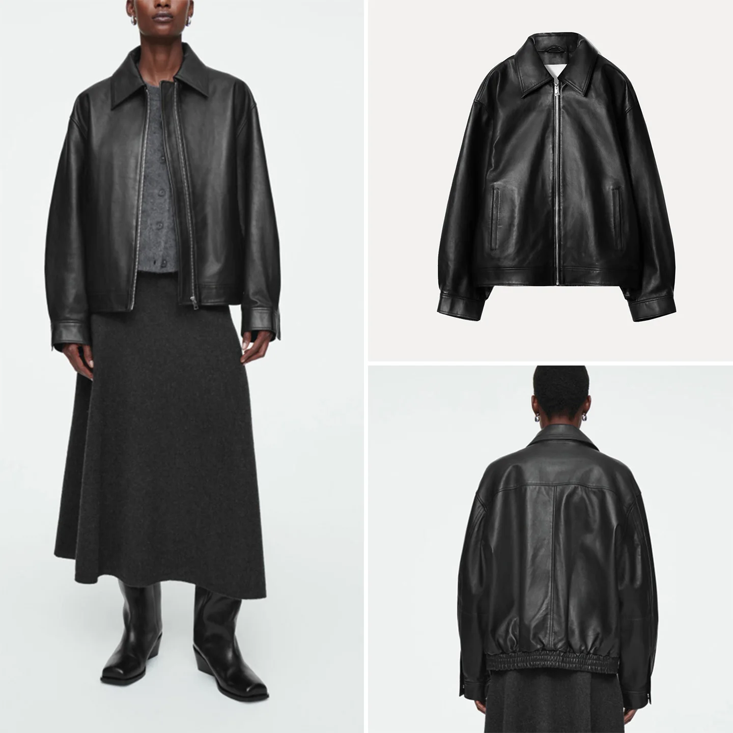 معطف Jaet نسائي جديد لخريف 2025 من الجلد أنيق للركاب Z حامل مناسب ملابس خارجية للسيدات