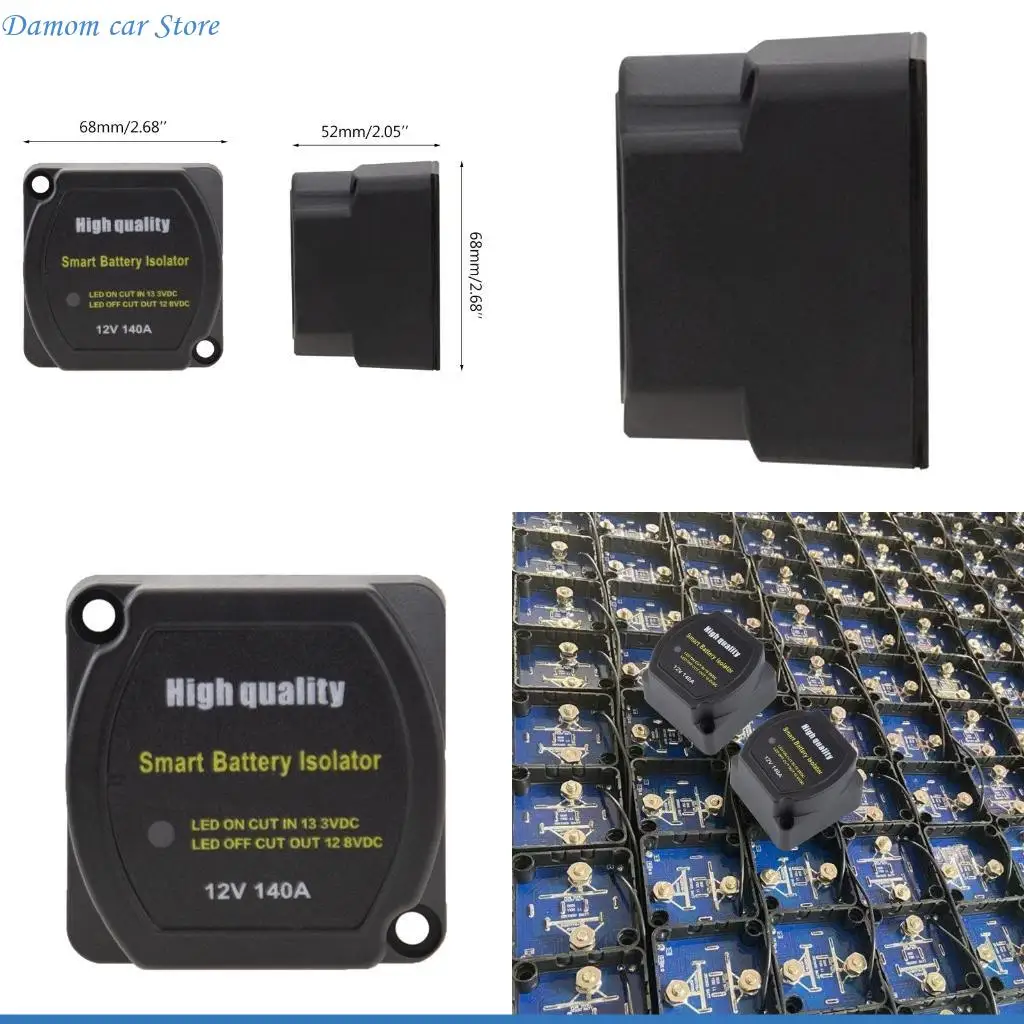 

A2UC Dual Battery for Smart Isolator 12V 140 Amp Sensitive VSR for Smart Switch for Car ATV UTV Boats RV