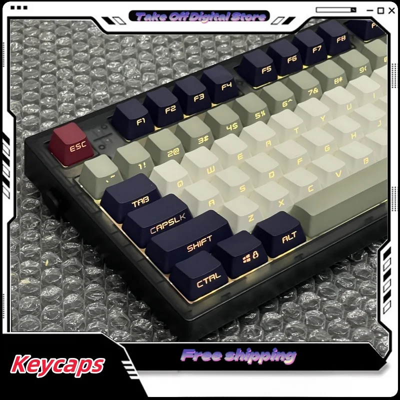 

KCPMRSTER side engraved keycap OG retro color transparent PBT immersion process does not fade OEM highly customized