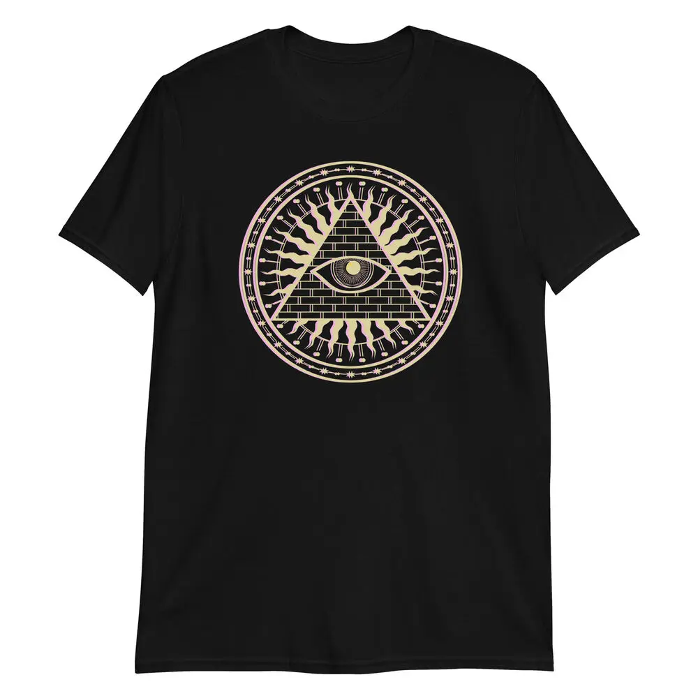 Pyramid Eye Short-Sleeve Unisex T-Shirt; Secret Society Tee High Quality 100%Cotton Short Sleeve