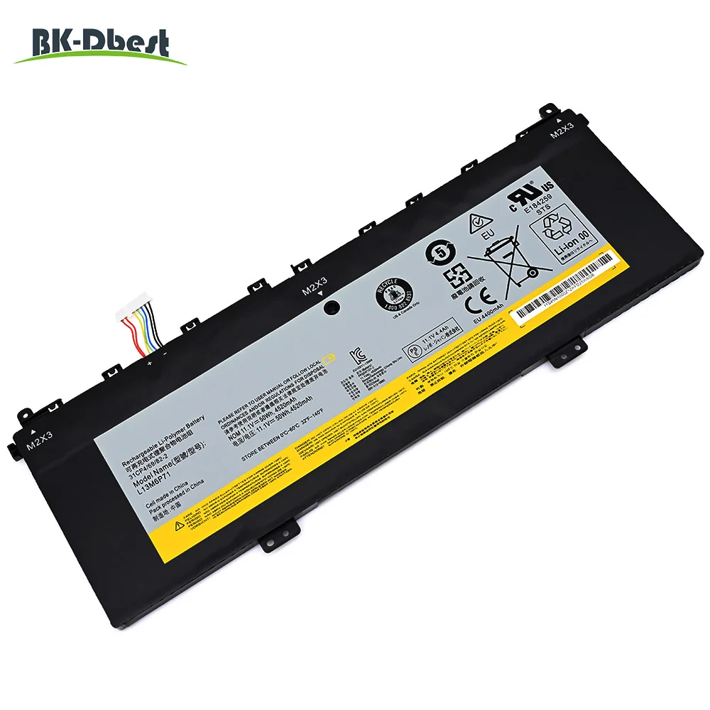 Imagem -06 - Bateria do Portátil para Lenovo Yoga 13 Bk-dbest Bateria Incorporado L13m6p71 L13s6p71 11.1v 50wh 4520mah