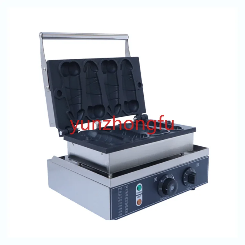 

Four large carving and firing machines set up stalls, leisure snack equipment, entrepreneurship waffle cake machines