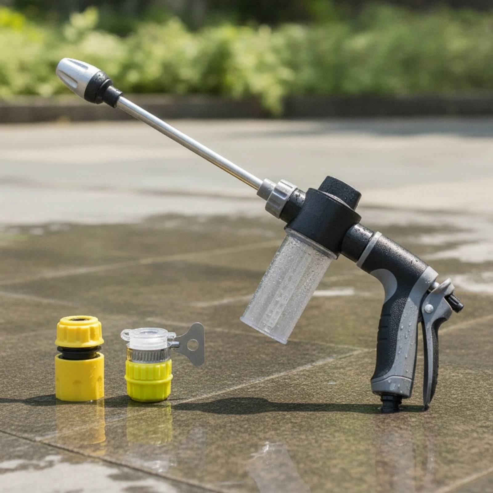 Car Wash with Foam Bottle Compact Foam Cannon with Spray Wand Car Wash Sprayer with Nozzle Portable Ergonomic for Homeowners