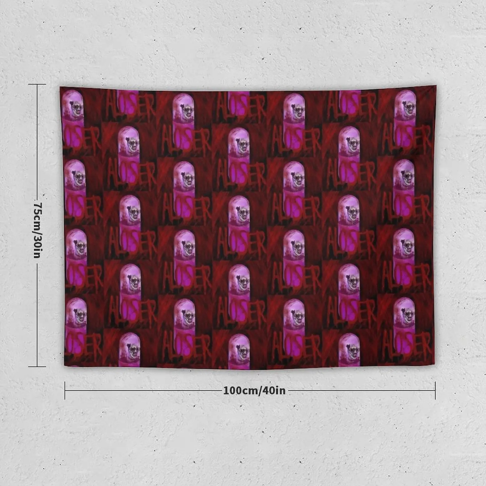 TERRIFIER ALOSER COLLAB Tapestry Wall Hanging Wall Room Decoration Aesthetic Things To The Room Decor For Room Tapestry