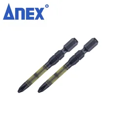 ANEX Made in Japan ABRD Black Dragon Screwdriver Bit Phillips PH2X65/82/100/150mm Set for 6.35mm Joints