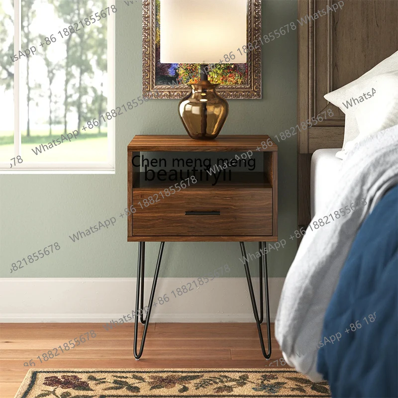 

Designer Creative Bedside Table Household Bedroom Bedside Storage Nordic Simple Small Apartment furniture bedroom