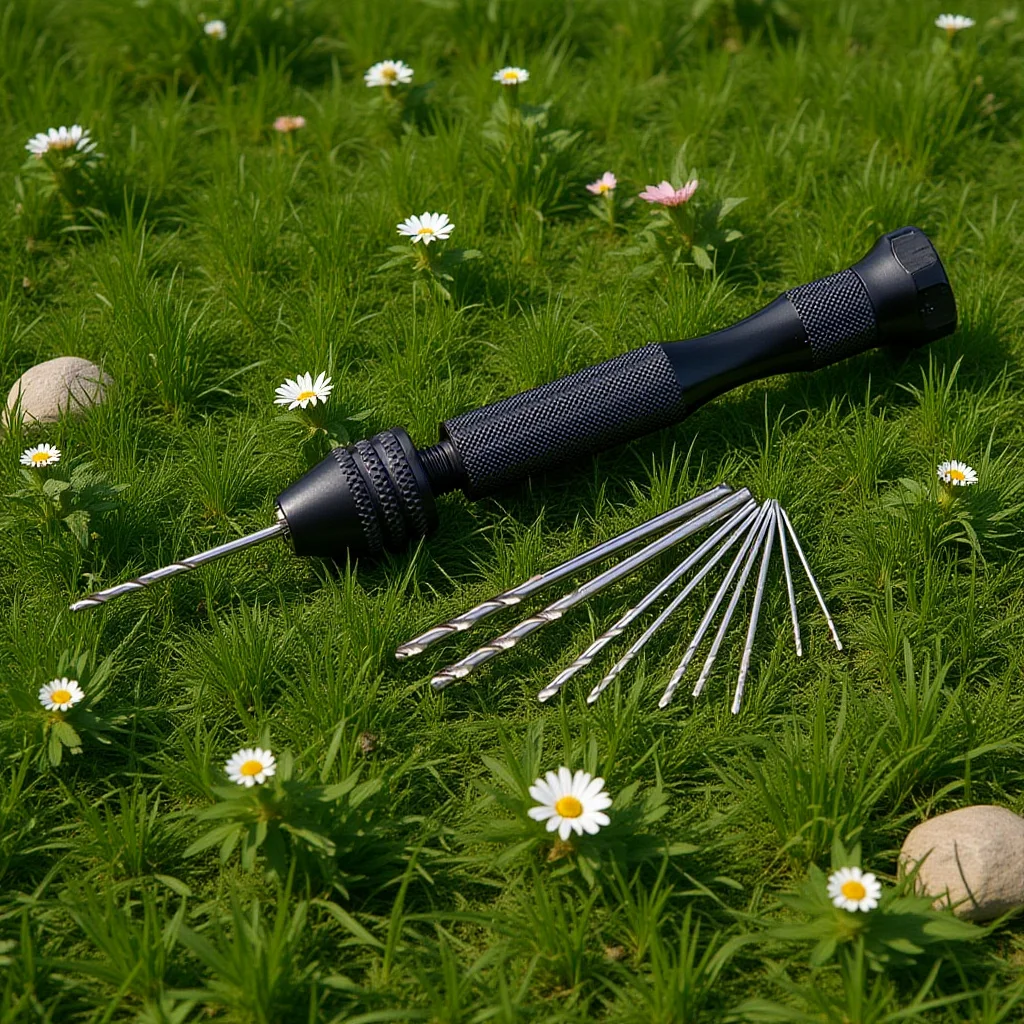 

10pc Manual Drilling Tool Set 0.5-2Mm Precision Vise Hand Drill For Jewelry Wood Resin Pin Vise, Pin Drill, Mechanical