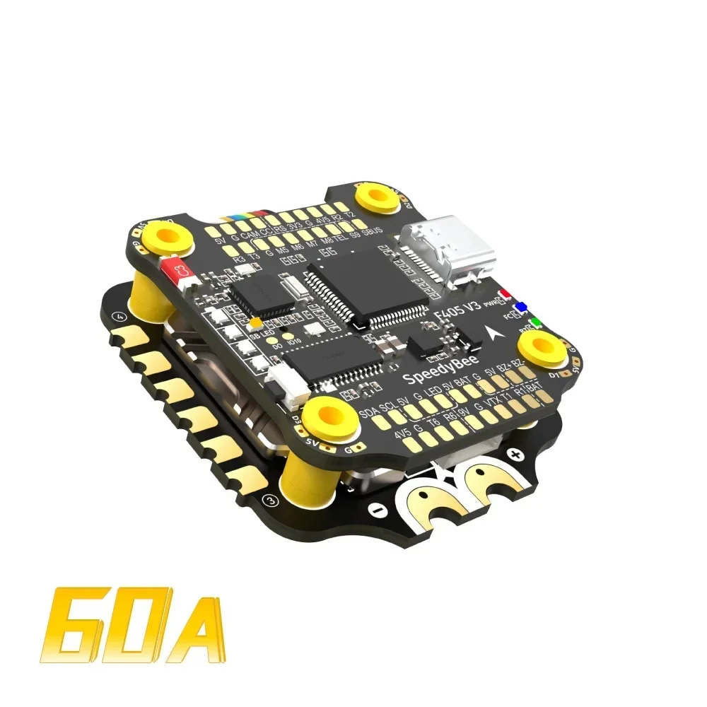 SpeedyBee F405 V3 BLS 60A 30x30 FC & ESC Stack F405 وحدة تحكم في الطيران BLHELIS 60A 4in1 ESC