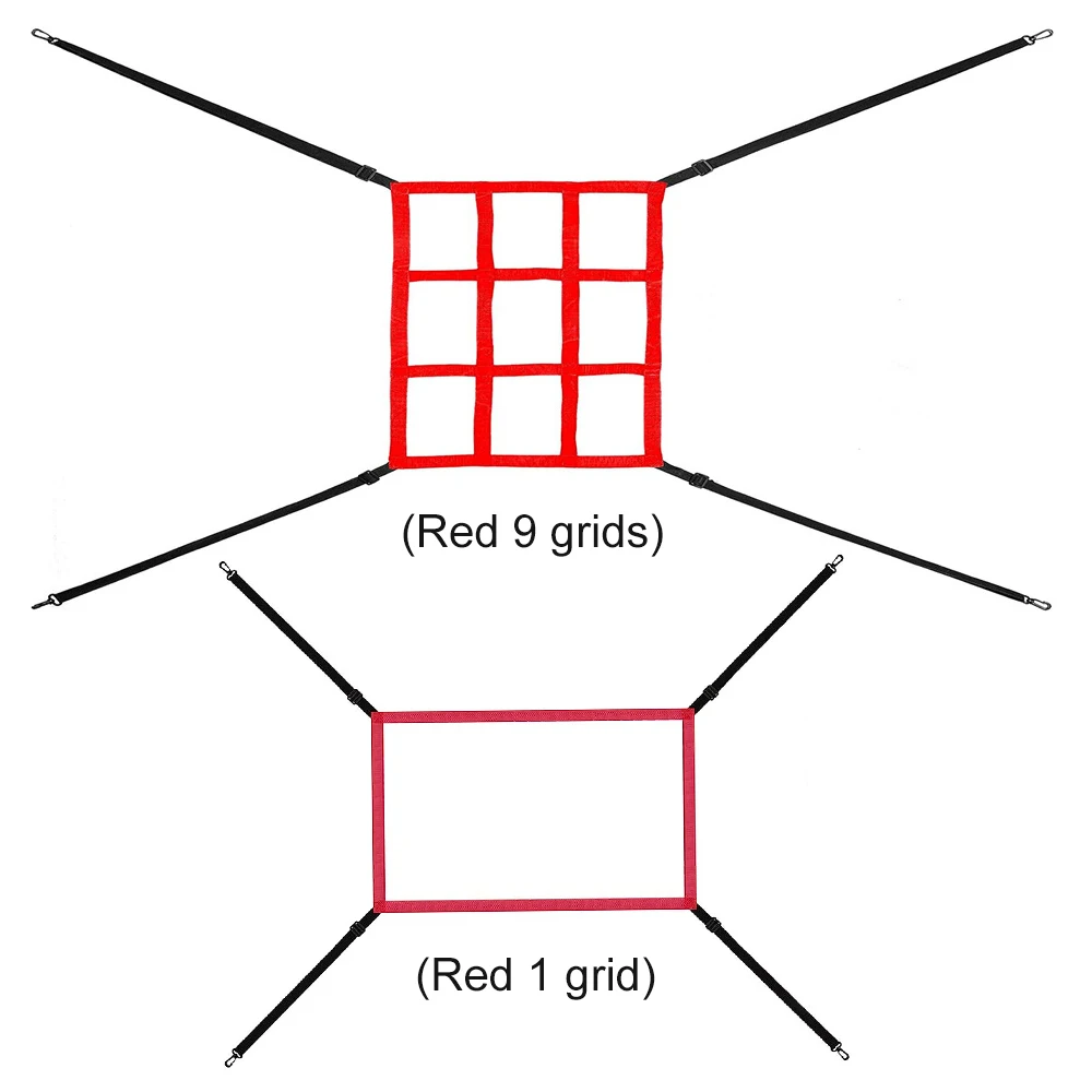 Adjustable Strike Zone Target Baseball Softball Net - Improve Pitching & Batting Accuracy, Durable & Visible Material